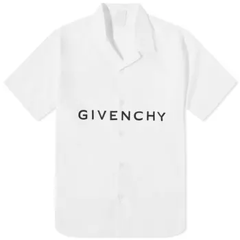 Гавайская рубашка с логотипом Givenchy, белый/черный