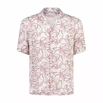 Гавайская рубашка с узором Tagliatore, розовый