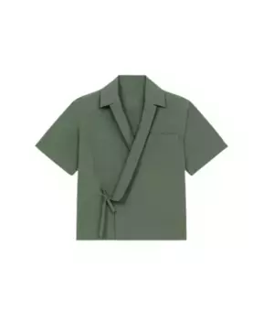 Гавайская рубашка в стиле кимоно Kenzo, зеленый