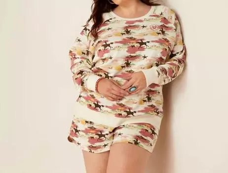 Гавайская толстовка кремового цвета с несколькими цветами ARIAT