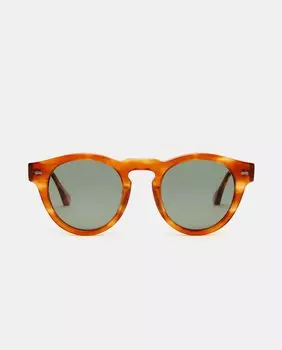 Гаванские круглые ацетатные солнцезащитные очки унисекс с поляризационными линзами Scalpers, коричневый