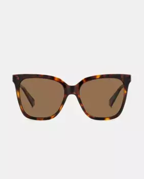 Гаванские квадратные женские солнцезащитные очки с поляризационными линзами Polaroid, коричневый