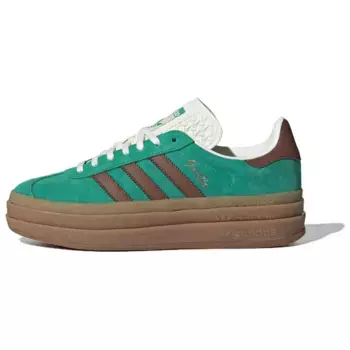 GAZELLE BOLD Скейтбордические кеды женские низкие зеленый/коричневый Adidas Originals