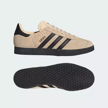 Gazelle Месси Бутсы Adidas, цвет Crystal Sand/Core Black/Gold Metallic