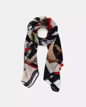 Газетный шарф Desigual, мультиколор