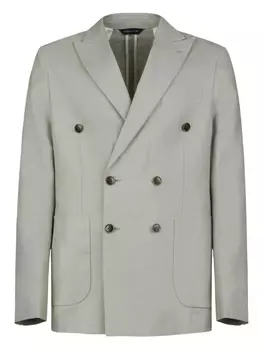 GAZZARRINI X MICHELE FRANZESE льняной пиджак, серый