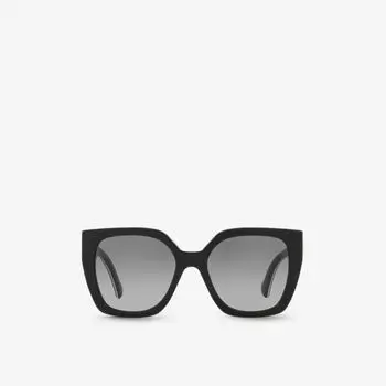 Gc002027 gg1300s солнцезащитные очки из ацетата в оправе-бабочке Gucci, черный