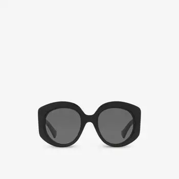 Gc002055 gg1308s солнцезащитные очки из ацетата в круглой оправе Gucci, черный
