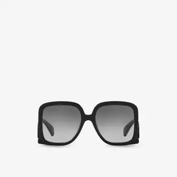GC002056 GG1326S солнцезащитные очки из ацетата в прямоугольной оправе Gucci, черный