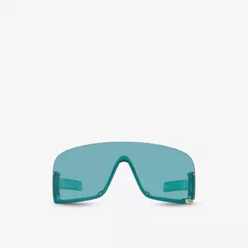 Gc002162 gg1637s солнцезащитные очки в нестандартной оправе Gucci, синий