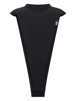 GCDS боди Inverted Triangle, черный