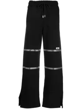 Gcds брюки со стразами, черный