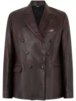 GCDS двубортный блейзер, красный