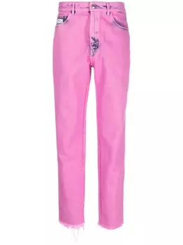 GCDS джинсы Bling с логотипом, розовый