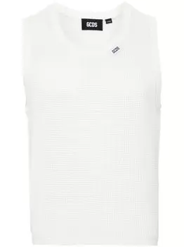 GCDS фактурный джемпер, нейтральный цвет