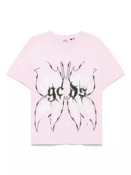 GCDS футболка Butterfly, розовый