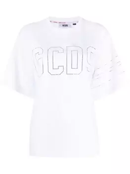Gcds футболка с логотипом, белый