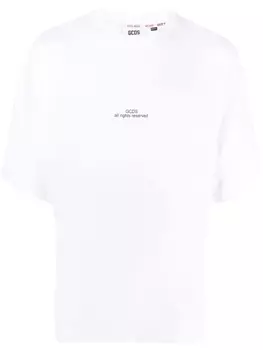 Gcds футболка с логотипом, белый
