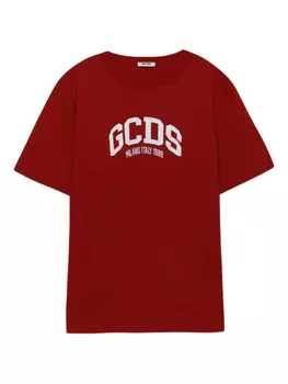 GCDS футболка с логотипом, красный
