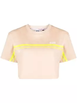 Gcds футболка с логотипом, нейтральный цвет