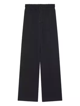 GCDS хлопковые спортивные штаны, черный