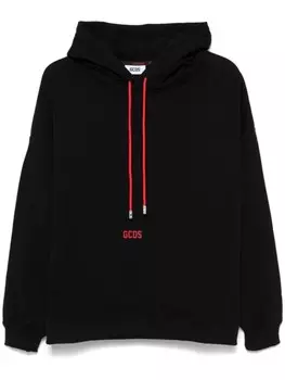 GCDS худи с логотипом, черный