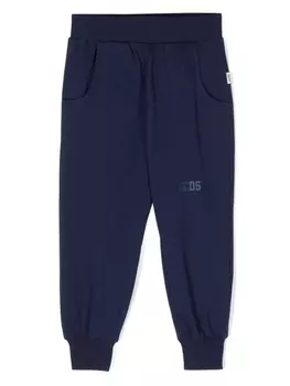 Gcds Kids брюки с логотипом, синий