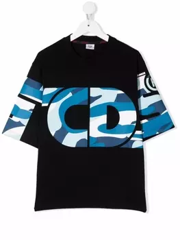 Gcds Kids футболка с логотипом, черный