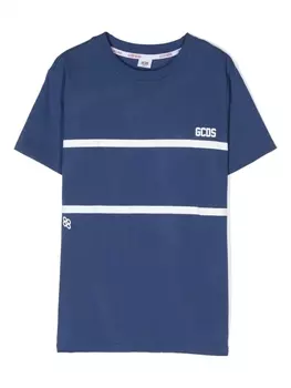 Gcds Kids футболка с логотипом, синий