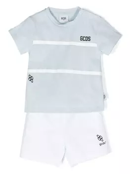 Gcds Kids спортивный костюм с логотипом, белый