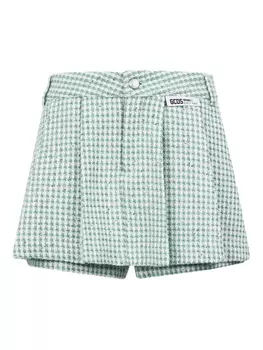 GCDS клетчатые шорты, зеленый