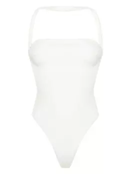 Gcds купальник Couture с вырезом халтер, белый