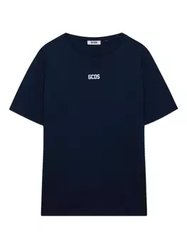 GCDS logo-print Футболка, синий
