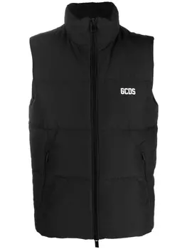 Gcds padded down gilet, черный
