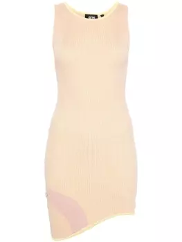 Gcds платье Comma асимметричного кроя в рубчик, розовый