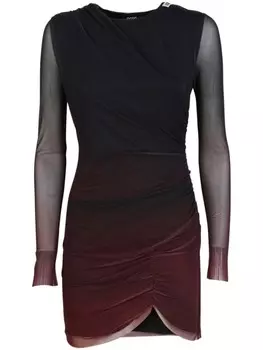GCDS платье мини из тюля, черный