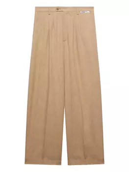 GCDS плиссированные брюки, нейтральный