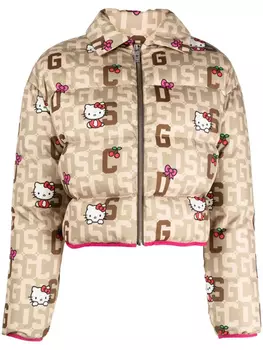 GCDS пуховик из коллаборации с Hello Kitty, нейтральный