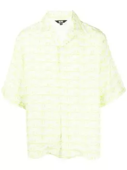 Gcds рубашка с короткими рукавами и принтом, зеленый