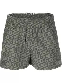 Gcds шорты Bling Gcds Monogram, зеленый