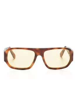 Gcds солнцезащитные очки в массивной оправе, коричневый