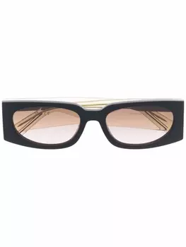 Gcds солнцезащитные очки в прямоугольной оправе, нейтральный цвет