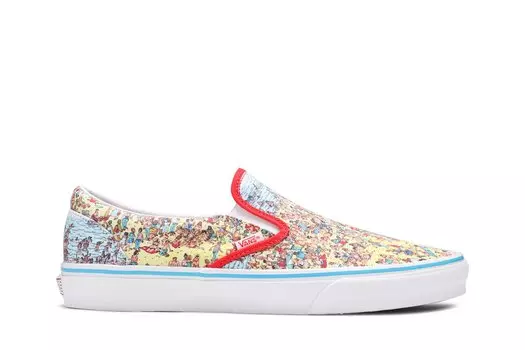 Где Уолдо? слипоны из коллаборации с классическими Vans, белый