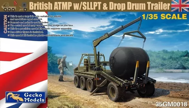 Gecko Models 35GM0018 Британский ATMP с SLLPT и прицепом с опускным барабаном 1/35 Inna marka