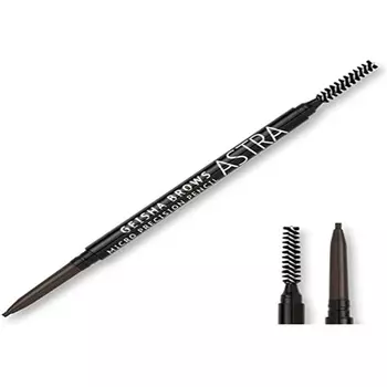 Geisha Brows Micro Precision коричневый карандаш, Astra