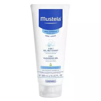 Гель 2 в 1 для мытья тела и волос для детей 200мл Mustela 2in1 Cleansing Gel
