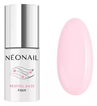 Гель Base Coat для гелевых и акриловых ногтей NeoNail Revital Base Fiber, оттенок Rosy Blush 7,2 мл