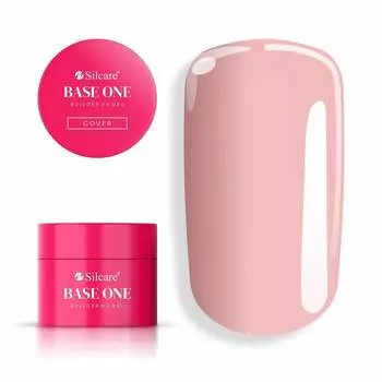 Gel Base One Cover 15g Самовыравнивающийся гель для наращивания ногтей Silcare