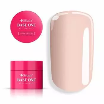 Gel Base One Cover Light 50 г Самовыравнивающийся гель для наращивания ногтей Silcare