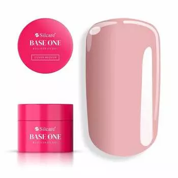Gel Base One Cover Medium 50 г Самовыравнивающийся гель для наращивания ногтей Silcare